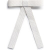 Poppy Braided Woven Patent Clip, White - Hair Accessories - 1 - thumbnail