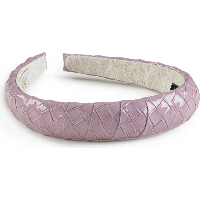Poppy Braided Woven Patent, Lavender