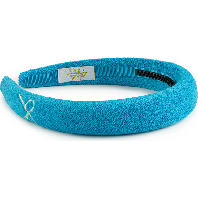 Signature Terry Logo Headband, Teal