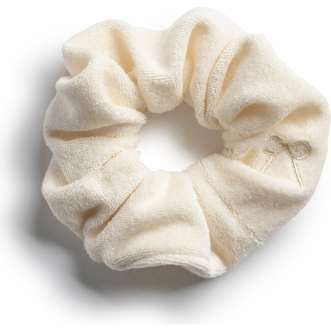 Signature Terry Logo Scrunchie, Ivory