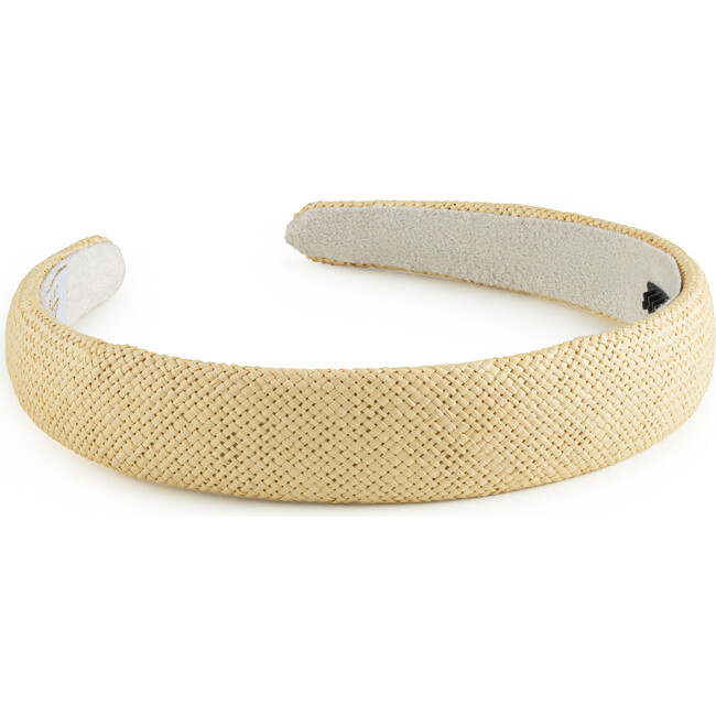 Tabitha Luxe Linen Headband, Buttermilk