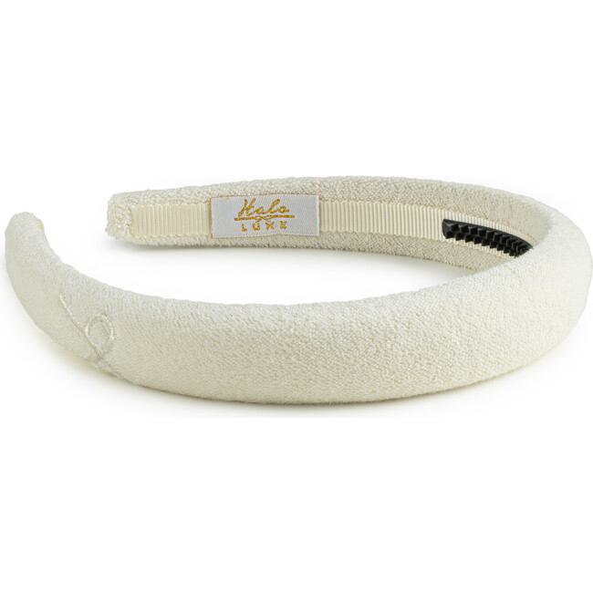 Signature Terry Logo Headband, Ivory