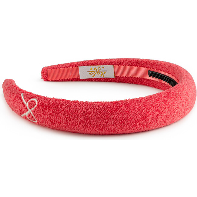 Signature Terry Logo Headband, Strawberry