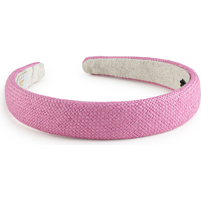Tabitha Luxe Linen Headband, Fuschia