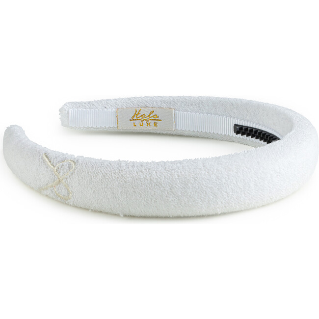 Signature Terry Logo Headband, White