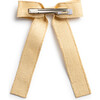 Tabitha Luxe Linen Long Tail Clip, Buttermilk - Hair Accessories - 2