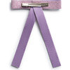 Poppy Braided Woven Patent Clip, Lavender - Hair Accessories - 2