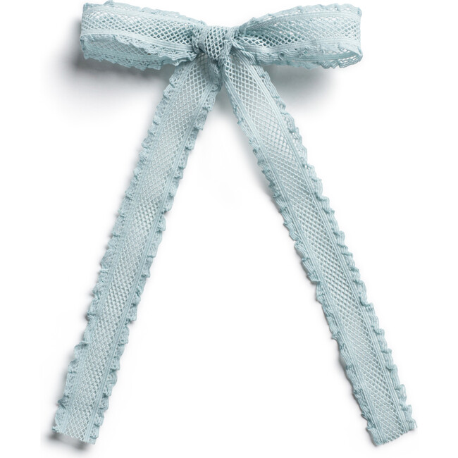 Mae Lattice Lace Long Tail Clip, Powder