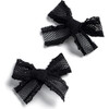 Mae Lattice Lace Double Clip Set, Black - Hair Accessories - 1 - thumbnail