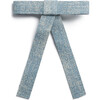 Jean Embellished Long Tail Clip, Light Jean - Hair Accessories - 1 - thumbnail