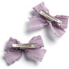 Mae Lattice Lace Double Clip Set, Lavender - Hair Accessories - 2