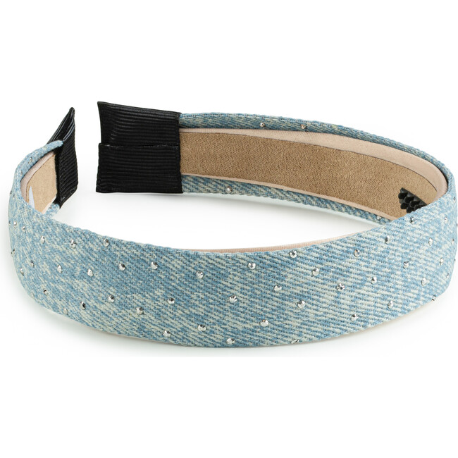 Jean Embellished Headband, Light Jean