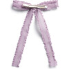 Mae Lattice Lace Long Tail Clip, Lavender - Hair Accessories - 2
