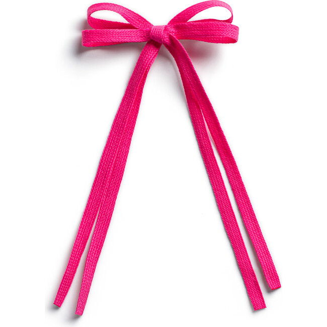 Hopscotch Twill Long Tail Clip, Fuschia