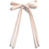 Hopscotch Twill Long Tail Clip, Pale Pink - Hair Accessories - 1 - thumbnail