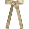 Dahlia Deconstructed Grosgrain Ribbon Long Tail Clip, Gold - Hair Accessories - 1 - thumbnail