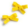 Dahlia Deconstructed Grosgrain Ribbon Double Clip Set, Yellow - Hair Accessories - 1 - thumbnail