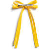 Hopscotch Twill Long Tail Clip, Yellow - Hair Accessories - 2