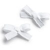 Dahlia Deconstructed Grosgrain Ribbon Double Clip Set, White - Hair Accessories - 1 - thumbnail