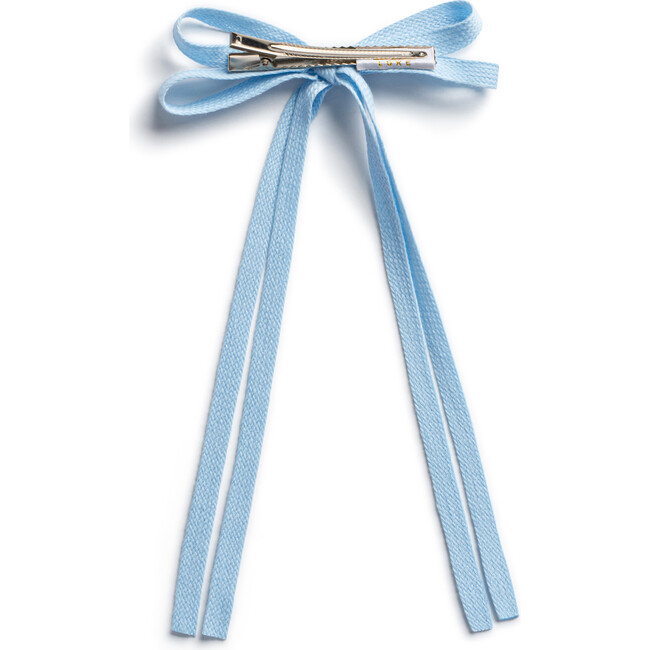 Hopscotch Twill Long Tail Clip, Powder - Hair Accessories - 2