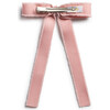 Dahlia Deconstructed Grosgrain Ribbon Long Tail Clip, Mauve - Hair Accessories - 2