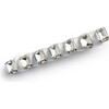 Crystal Satin Clip, White - Hair Accessories - 1 - thumbnail