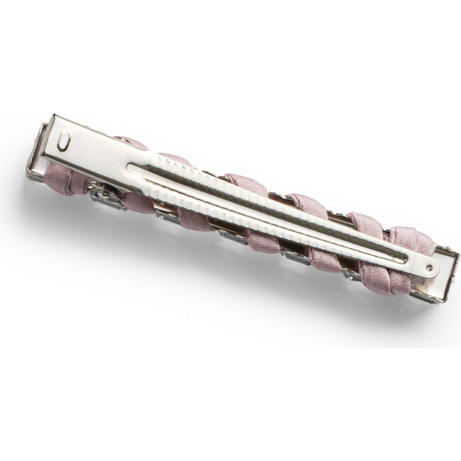 Crystal Satin Clip, Mauve - Hair Accessories - 2