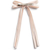 Hopscotch Twill Long Tail Clip, Pale Pink - Hair Accessories - 2