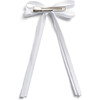Hopscotch Twill Long Tail Clip, White - Hair Accessories - 2