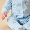 Turtles Ribbed Two Way Zip Up Sleepsuit - Footie Pajamas - 3