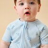 Turtles Ribbed Summer Zip Up Sleepsuit - Pajamas - 3