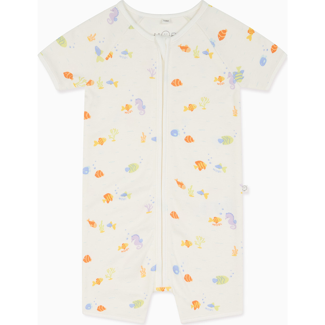 Little Fish Summer Zip Up Sleepsuit - Pajamas - 1