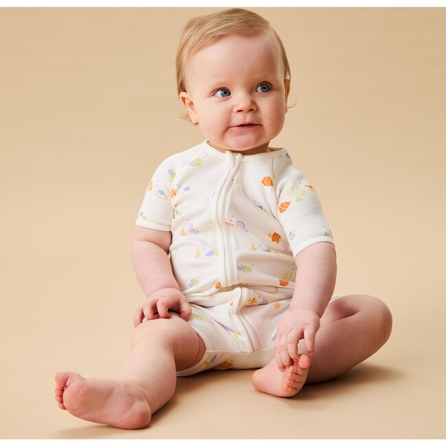 Little Fish Summer Zip Up Sleepsuit - Pajamas - 2