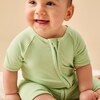 Ribbed Summer Zip Up Sleepsuit - Pajamas - 4