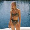 Paula Tie-Up Bikini Bottom, Khaki - Two Pieces - 3