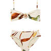Mini Rosa Bandeau x Lulu Bikini Set, Rooted Floral - Two Pieces - 1 - thumbnail