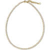 Bezel Tennis Necklace - Earrings - 1 - thumbnail