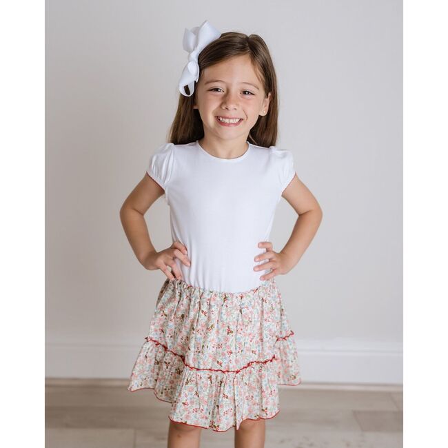 Floral Ruffle Skort Set, Pink Multi - Skirts - 2