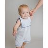 Oliver Nautical Linen One Piece, Grey - Rompers - 3