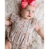 Selena Ruffle Bubble Romper, Pink Multi - Rompers - 3