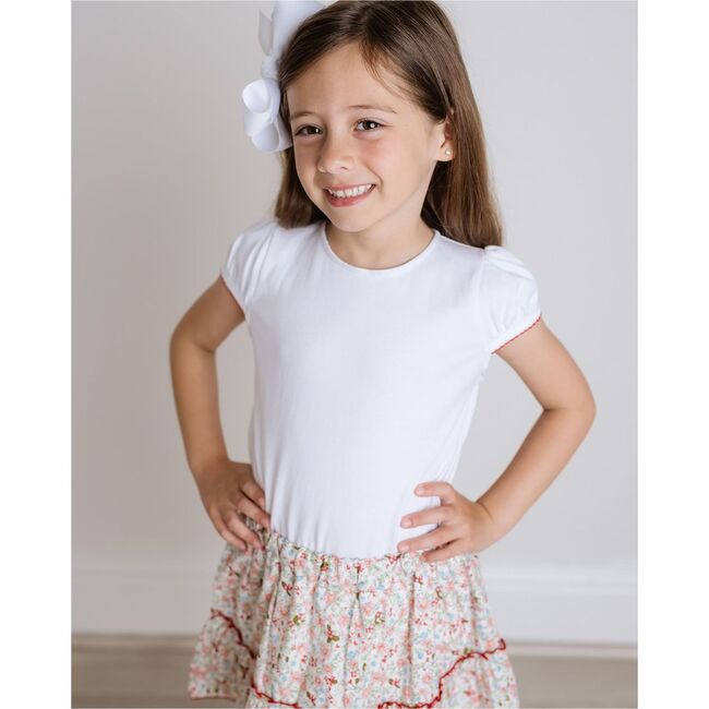 Floral Ruffle Skort Set, Pink Multi - Skirts - 3