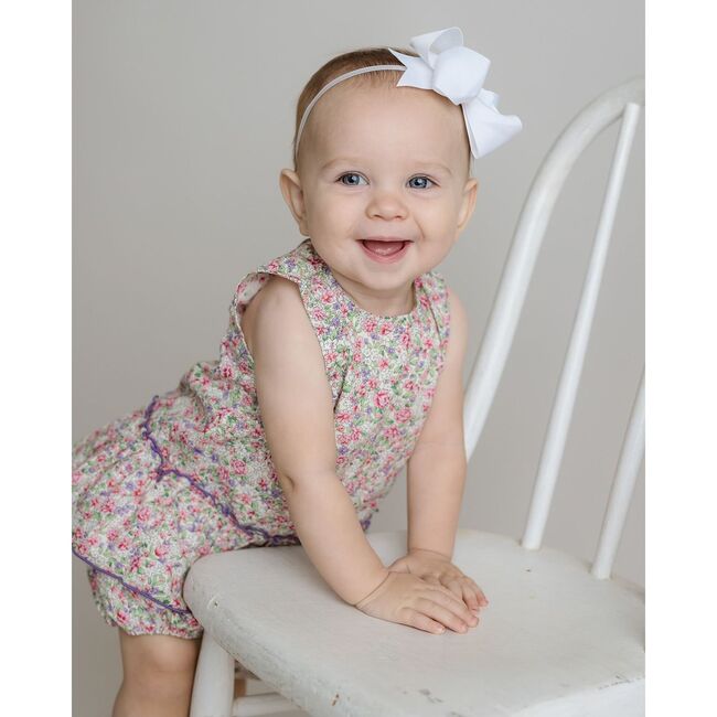 Floral Peplum Short Set, Lilac Multi - Mixed Apparel Set - 4
