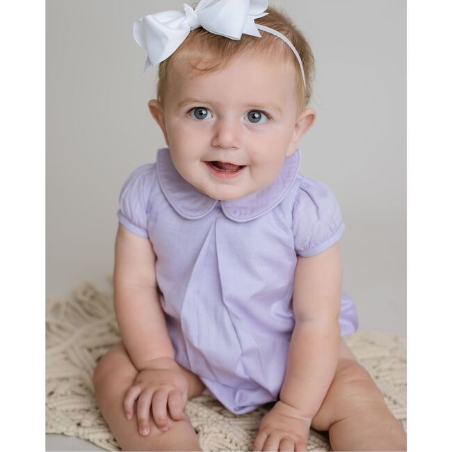 Elena Pique Bubble Romper, Lilac - Rompers - 2