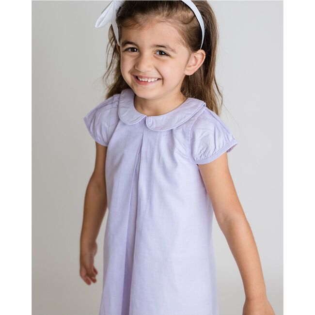 Elena Pique Dress, Lilac - Dresses - 2