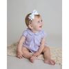 Elena Pique Bubble Romper, Lilac - Rompers - 3