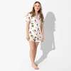 Dora: Tropical Dreams Bamboo Women's Pajama Short Set, White - Pajamas - 5