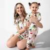 Dora: Tropical Dreams Bamboo Women's Pajama Short Set, White - Pajamas - 6