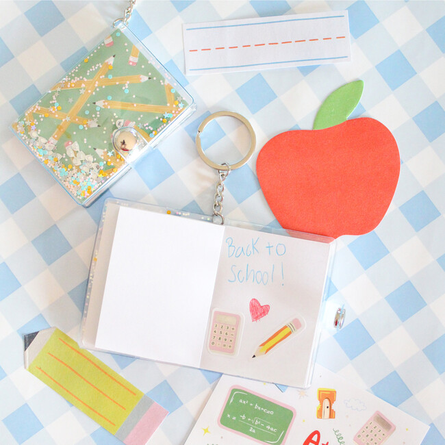 Smarty Pants Notebook Keychain, Green - Favors - 2