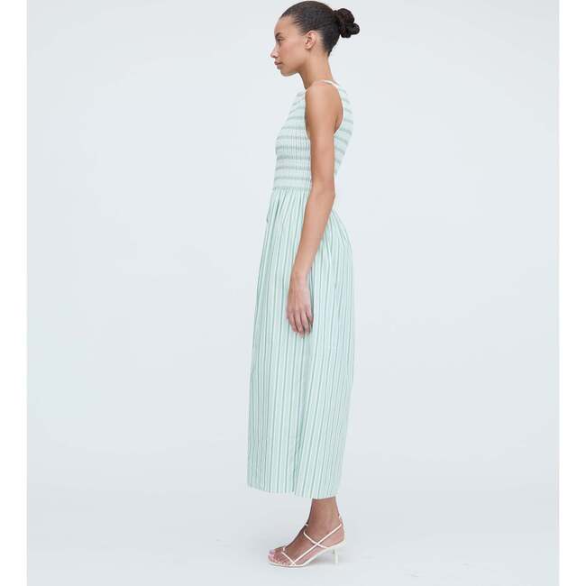 The Cosima Nap Dress, Apple Green Stripe - Dresses - 3