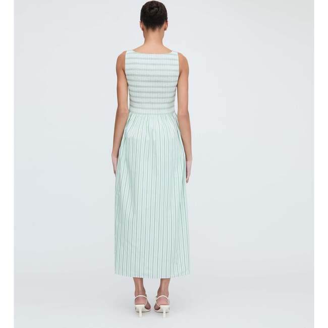 The Cosima Nap Dress, Apple Green Stripe - Dresses - 4